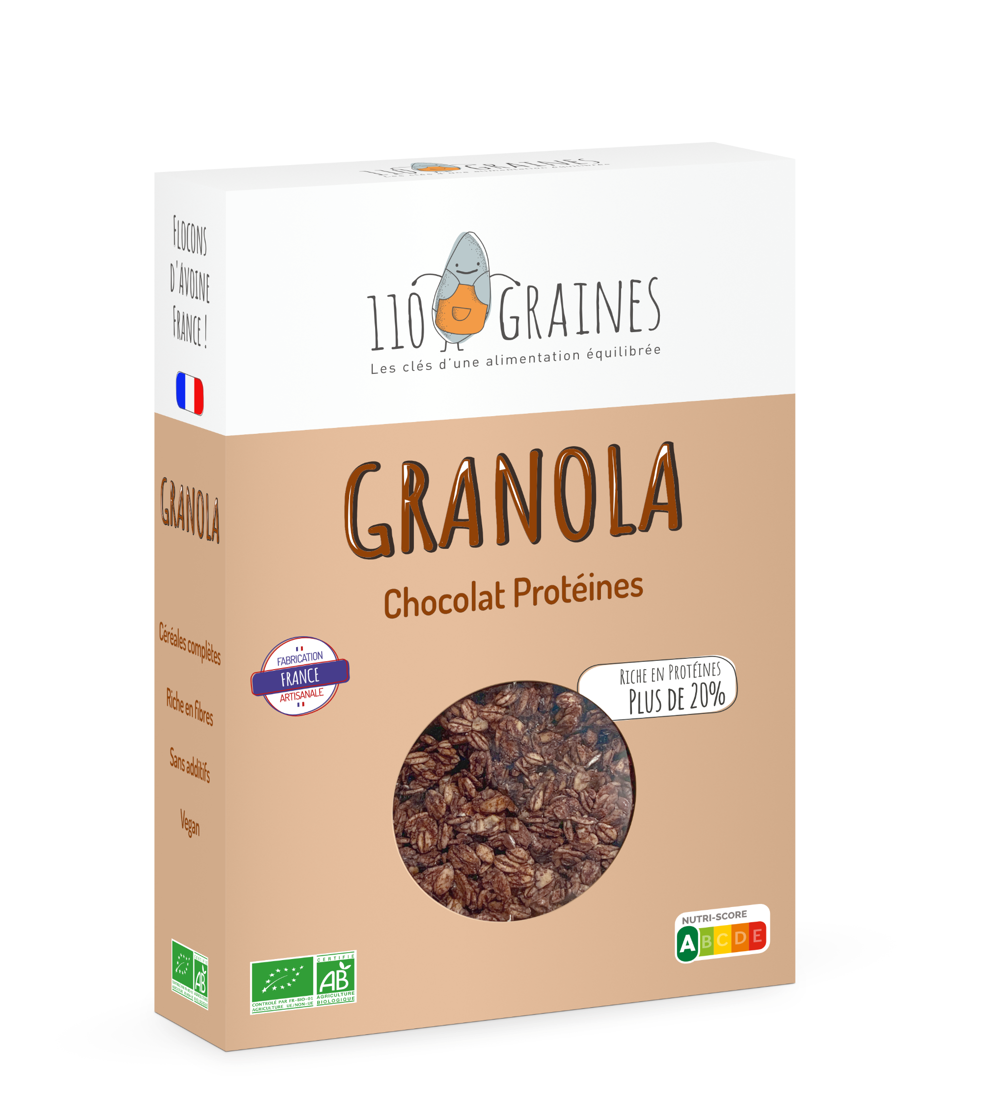 Granola chocolat protéines Bio