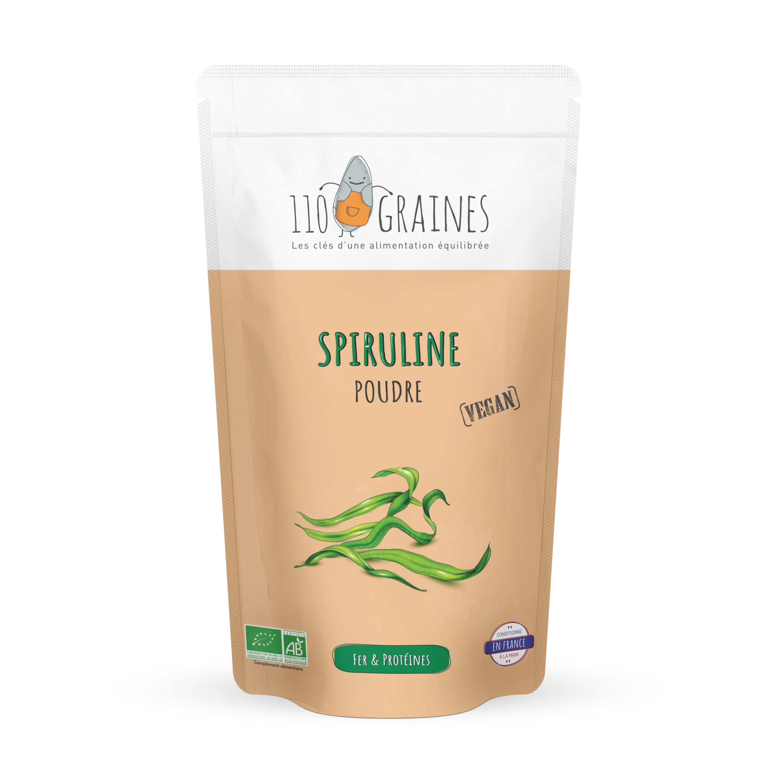 Herbesan Superfood Spiruline Bio poudre 200g | Pas cher