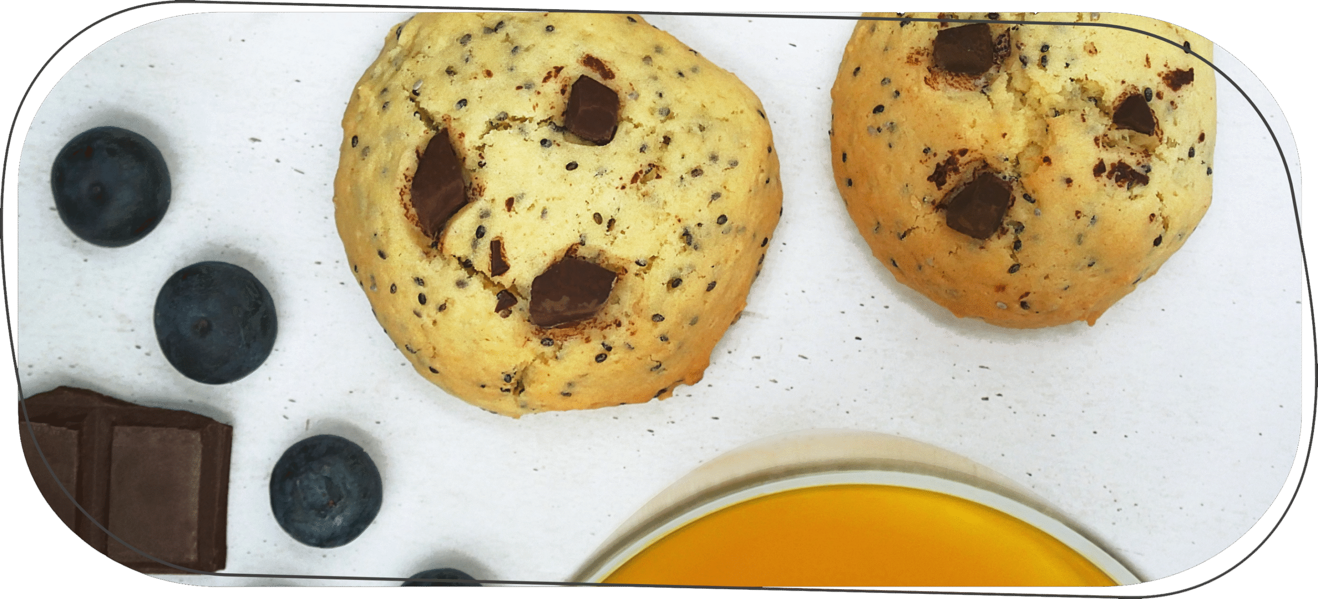 cookies aux graines de chia et maca